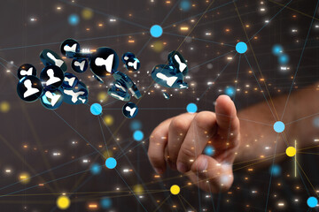 Abstract technology group and data