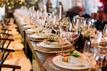 new year table decor restaurant festive party
