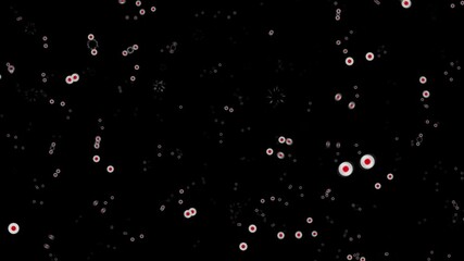 (+ Green Screen) Virtual particles popping into existence and annihilating each other. Quantum fluctuation excitation in empty space