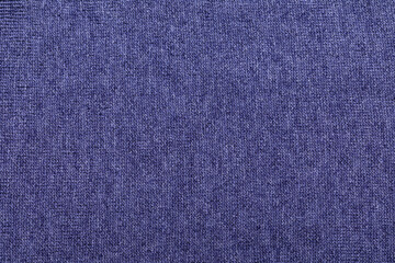 Heather blue hue trendy color of 2022 knitted fabric textured background