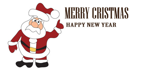 santa claus with christmas tree