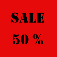 Sale template - special offer 50 . Special offer sale. Discount offer price label, symbol for advertising campaign in retail, sale promo marketing, 50 off discount sticker, ad offer on shopping day