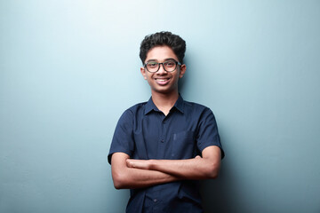 Portrait of a happy smiling boy of Indian ethnicity 
