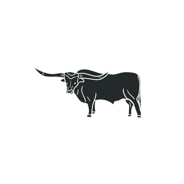 recommend clip art: Longhorn Icon Silhouette Illustration. Ranch Bull Vector Graphic Pictogram Symbol Clip Art. Doodle Sketch Black Sign.