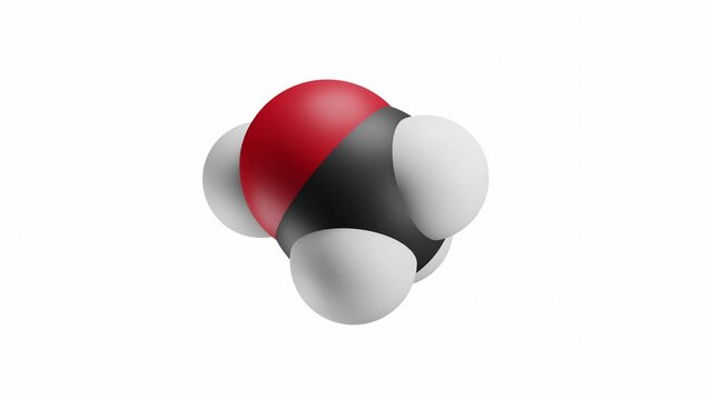 メタノールの分子モデル