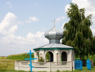 church well near the birch