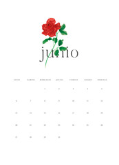 Calendario flores anual 2022