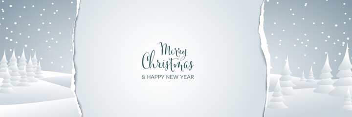 Christmas banner social media header template