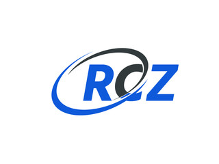 RCZ letter creative modern elegant swoosh logo design
