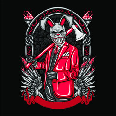 scary awesome rabbit mask