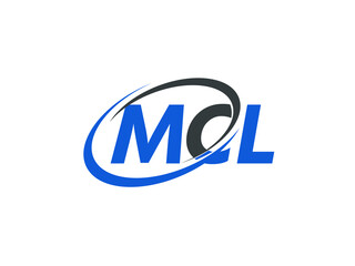 MCL letter creative modern elegant swoosh logo design