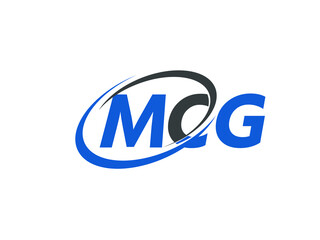 MCG letter creative modern elegant swoosh logo design