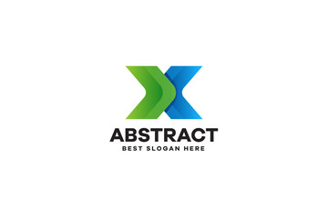 Abstract Letter X Logo