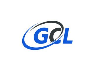 GCL letter creative modern elegant swoosh logo design