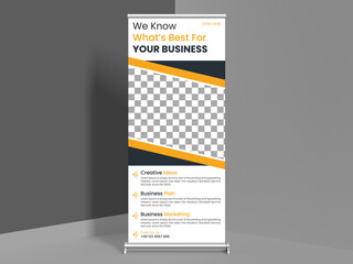 professional roll up banner design set
