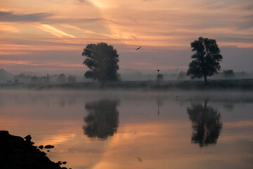 the river ijssel in the netherlands