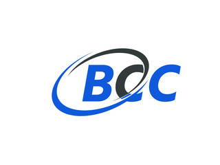 BCC letter creative modern elegant swoosh logo design