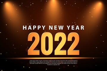 happy new year 2022 background
