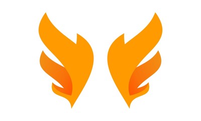 wings fire vector logo