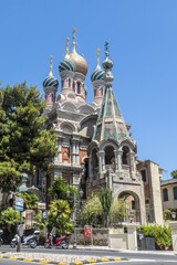 Fototapeta na wymiar beautiful Ortodox Church in Sanremo