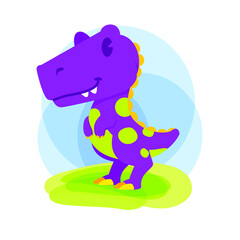 cute dinosaurs vector illustration, tyrannosaurus cute little dinosaurs