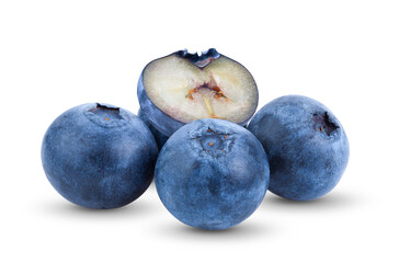 Fresh blueberry  isolated on white background