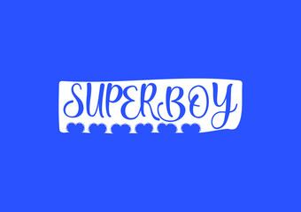 SUPER BOY letter logo and icon design template