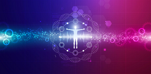 sfondo, dna, farmaceutica, genetica, umano, analisi © xyz+