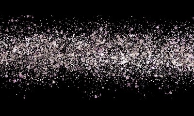 Glitter on black background. Colors glittering of Holiday's Season on black background