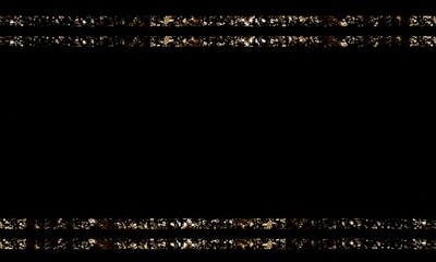 Glitter on black background. Colors glittering of Holiday's Season on black background