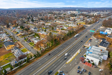 Fototapeta premium Aerial Drone of Clifton New Jersey 