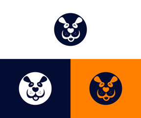 Naklejka premium dog logo design