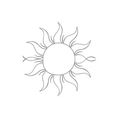 Sun icon vector set. Summer illustration sign collection. Sun symbol or logo.