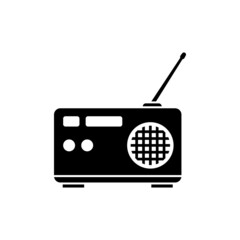 Radio icon design template vector isolated illustration