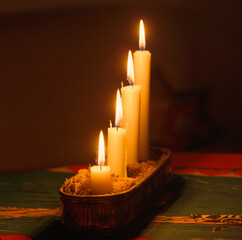 Advent candlestick holder