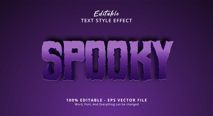 Spooky Editable Text Effect