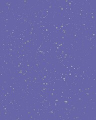 Color of the Year 2022 Very Peri, violet purple background with silver irregular dots, splatter pattern. Backdrop for banners, invitation, greeting cards, templates and montage.