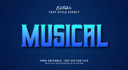 Musical Editable Text Effect