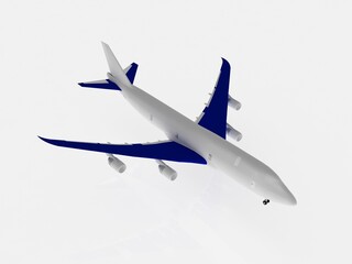 3d illustration airliner aiplane transportation concept
