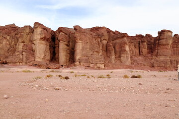 Timna Park in Israel. Mountains