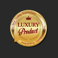 Luxury premium sale golden labels modern design 