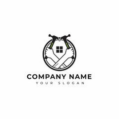 Construction logo design vector template