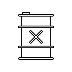 Danger barrel icon