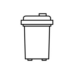 Trash bin icon