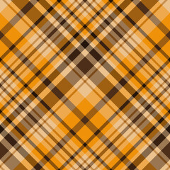 Seamless pattern in glorious warm yellow, brown and beige colors for plaid, fabric, textile, clothes, tablecloth and other things. Vector image. 2