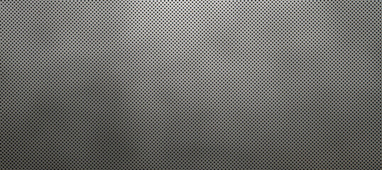 Steel backdrop with metal texture. Sheet metal with perforations