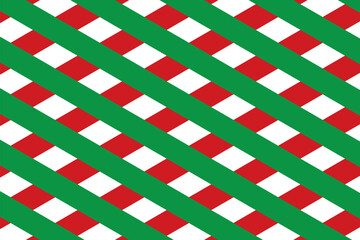Christmas background with red and green on white colour. Vector illustration.