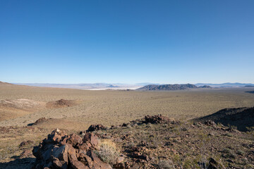 Fototapeta na wymiar Mojave Desert Landscapes near Baker, CA