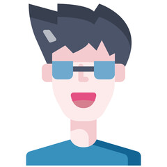 man flat icon