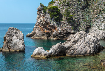 Rocks in the sea